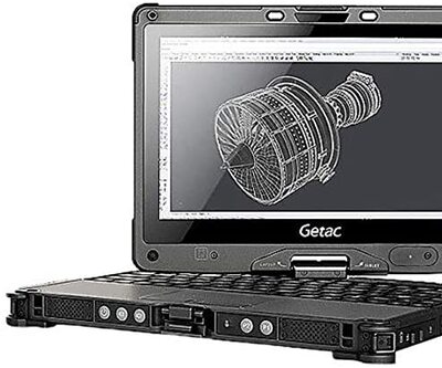 GETAC V110 G3 I5 6TH 8GB 256SSD  لپ تاپ و تبلت جی تک مدل (نسل شیش ) صفحه لمسی 